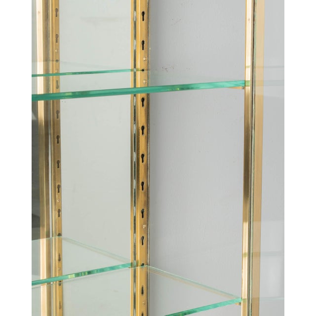 French Art Deco Brass Wall Vitrine For Sale In Orlando - Image 6 of 9