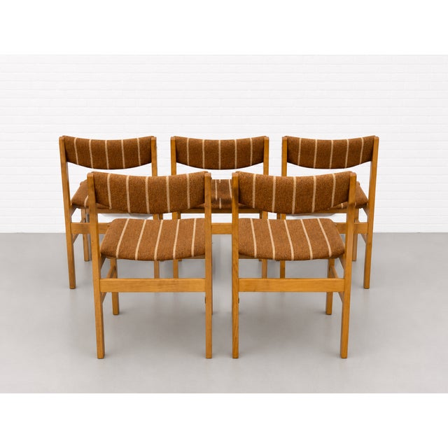 Set of 5 Mid Century Modern Oak Dining Chairs, Made in Denmark, C. 1960s For Sale - Image 16 of 16