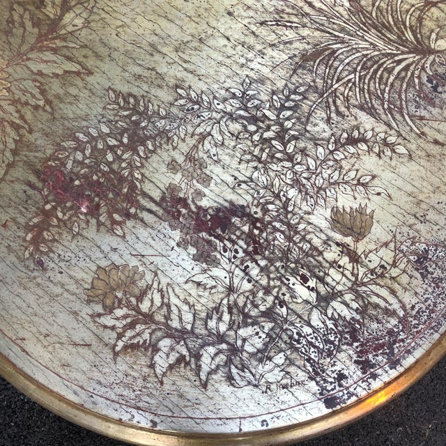 1970s Richard Kuehne Silver Gilt Trefoil Coffee Table For Sale - Image 5 of 11