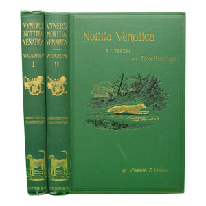 "Notitia Venatica: A Treatise on Fox-Hunting Vol I & Ii" Vyner, Robert T.