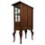 Vintage English Oak Display Vitrine Cabinet, 1920 For Sale - Image 10 of 13