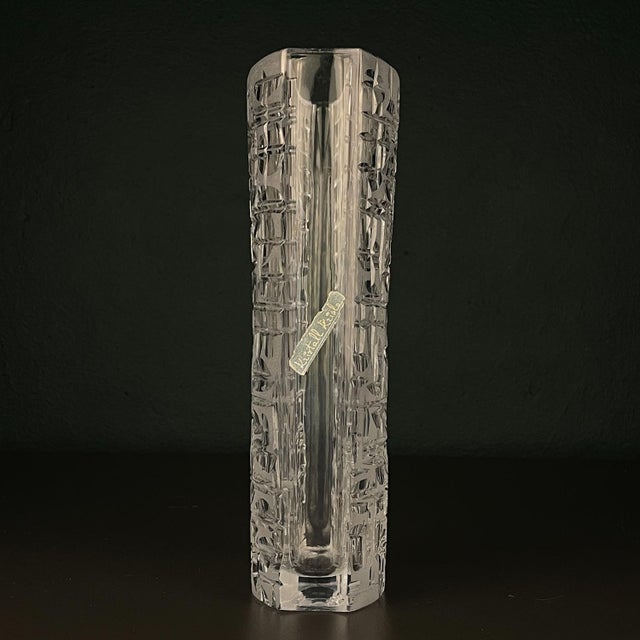 Crystal Vase by Kristall Krisla, Italy, 1960s For Sale - Image 9 of 16