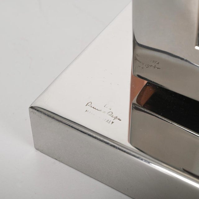 Table Lamp in Acrylic Glass, Chrome and Brass by Romeo Rega, Italy, 1970s For Sale - Image 15 of 18