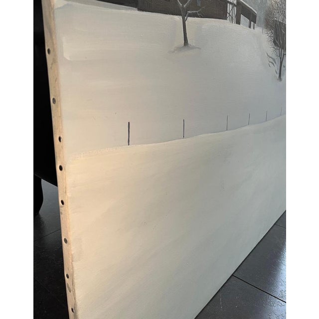 Claude Sauthier, Near to Romont, Vaud, Oil on Canvas, 1970s For Sale - Image 13 of 15