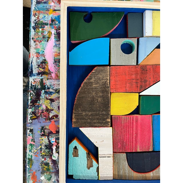 Color Build: Summer Sail in Royal Blue Abstract Artwork by Poppy Dodge For Sale In San Francisco - Image 6 of 6