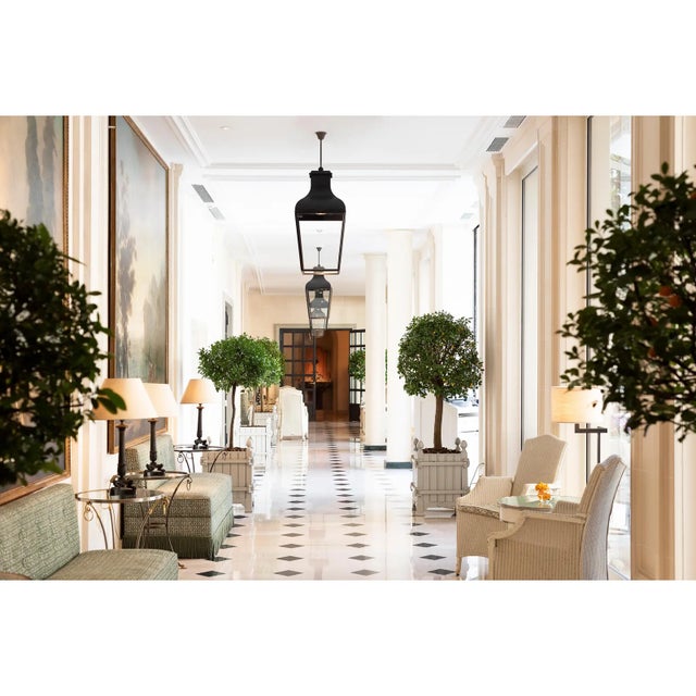 Tekna Montrose Large Led Pendant Light With Dark Bronze Finish and Clear Glass For Sale - Image 4 of 4