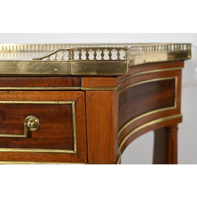 Small Louis XVI Mahogany Console Table For Sale - Image 11 of 18