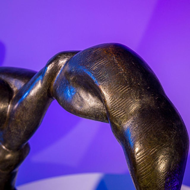 1970s Modernist Bronze Sculpture by Henri Delcambre For Sale - Image 4 of 9