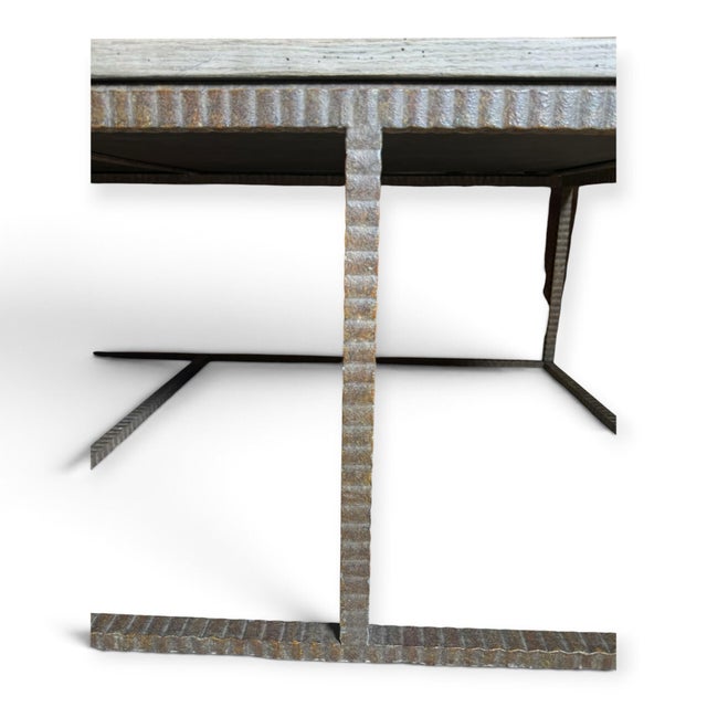 2010s Formations Tavolino Iron and Wood Coffee Table For Sale - Image 5 of 7