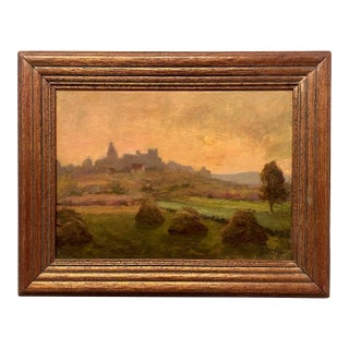 19th Century French Landscape Painting by Gustave Brion For Sale