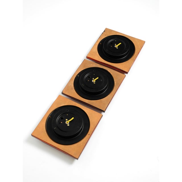 Space Age Red Ceramic Wall Lamps, 1970s, Set of 3 For Sale - Image 10 of 18