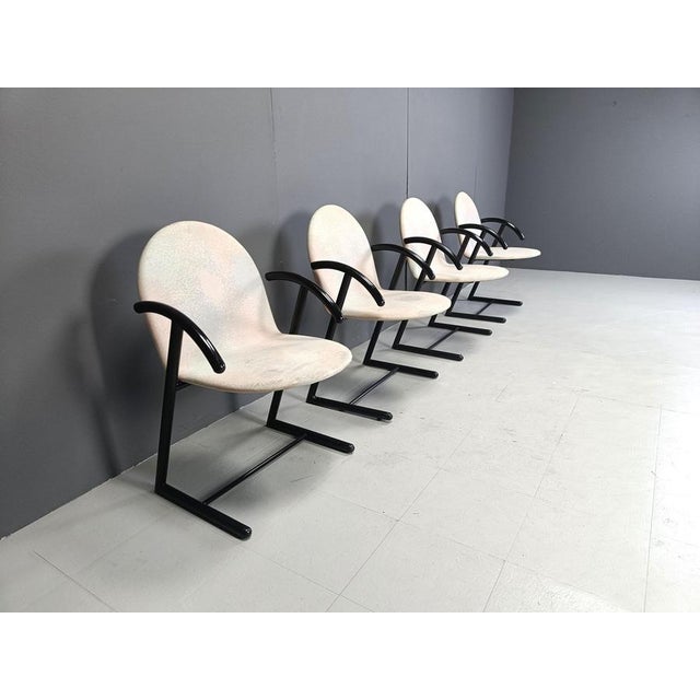 Postmodern Dining Chairs, 1980s, Set of 4 For Sale - Image 6 of 11
