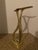 20th C. Mid-Century Modern Sculptural Solid Brass Shoe Shine Stand Footrest For Sale - Image 4 of 10