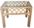 Pair Vintage 1970s California Organic Modern Cathedral Arch Rattan Side Tables For Sale - Image 4 of 12