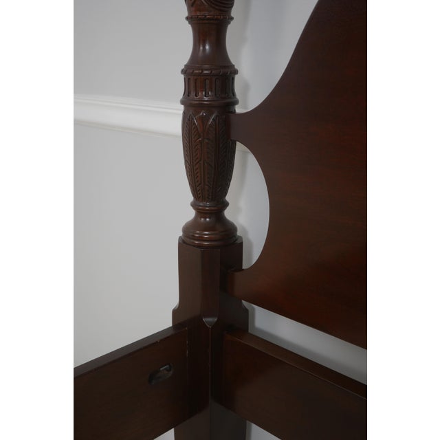 Drexel Queen Size Mahogany Poster Bed 18th Century Collection For Sale - Image 13 of 17