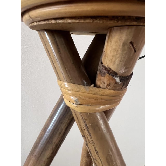 1970s Rattan and Bamboo Vase, 1970s For Sale - Image 5 of 6