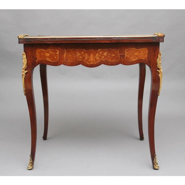 19th Century Kingwood Card Table For Sale - Image 5 of 16