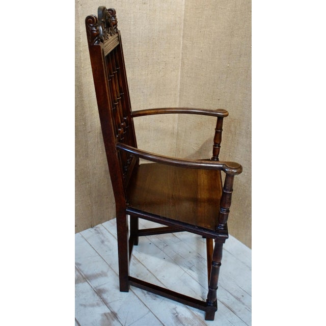 Victorian Spindle Back Armchair For Sale - Image 5 of 13