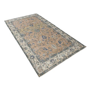 Vintage Handmade Rug in Wool For Sale