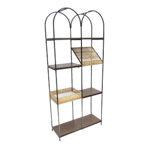 Vintage 1960s Arthur Umanoff Double Dome Etagere / Shelving Unit