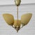 Scandinavian 3-Arm Chandelier in Brass and Yellow Glass, Sweden, 1940s For Sale - Image 10 of 10