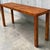 Modern 1970s Milo Baughman Style Burl Olive Wood Parsons Style Console Table For Sale - Image 3 of 6