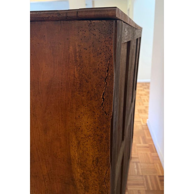 Antique French Walnut Vitrine Display Cabinet For Sale - Image 12 of 14