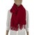 Early 21st Century Yves Saint Laurent Red Solid 100% Wool Scarf For Sale - Image 5 of 9