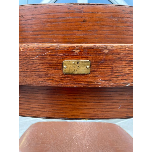 Early 20th Century Gunlocke Style Swivel-Tilt Desk Chair From B. L. Marble Chair Co. For Sale - Image 11 of 13