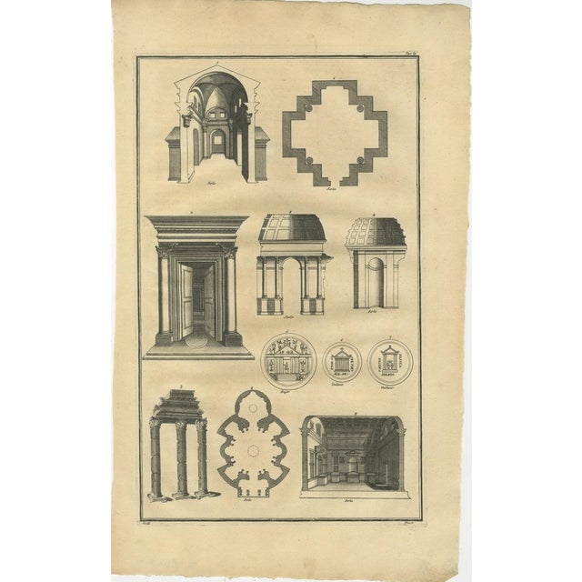 Serlio, Architectural Engraving, 1721, Paper Engraving For Sale - Image 3 of 9