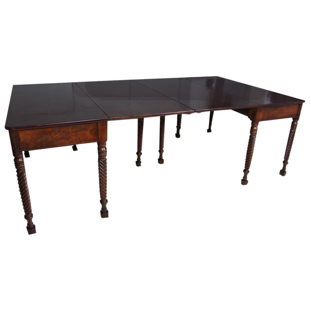 Antique Cuban Mahogany Dining Table For Sale