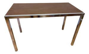 Wenge Wood and Chrome Dining Table from Ladislav Vrátník, 1970s
