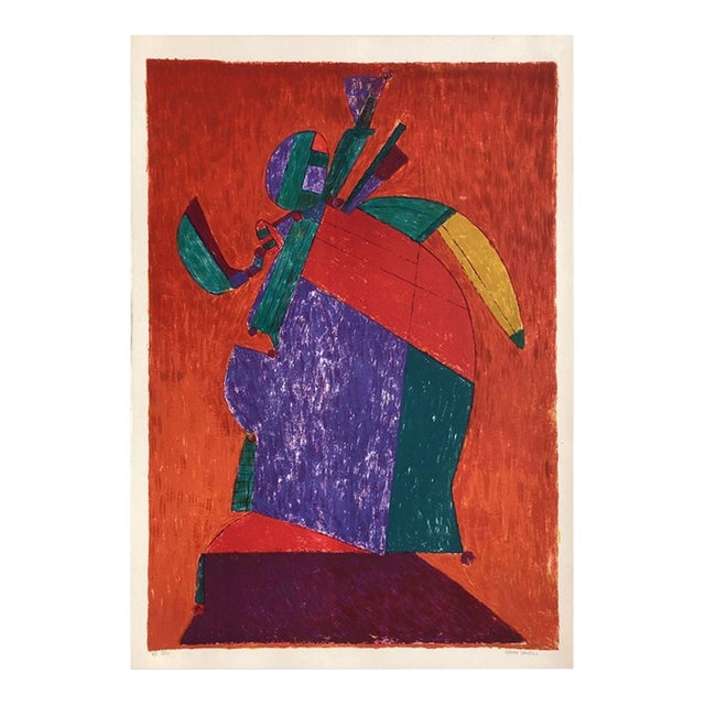 1974 Pierre Courtin Forestière Dodue Signed Lithograph For Sale