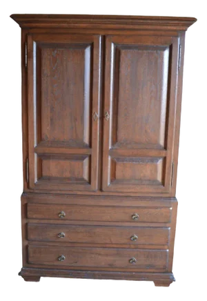 Antique Brown Oak Cabinet