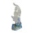 2020s Crystal Glass Liuli Pate-De-Verre Moon Face Kwan Yin Bodhisattva Statue For Sale - Image 5 of 6