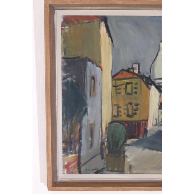 Original Swedish Oil on Canvas – “Montmartre” by Tryggve Eagle, 1951 – Signed & Framed – 82 × 70 cm (32.3" × 27.6") A bold...