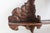 Antique Art Nouveau Ginko Wall Shelf in Walnut, France, 1900 For Sale - Image 11 of 16