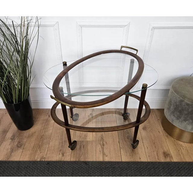 Vintage Art Deco Italian Dry Bar Cabinet by Paolo Buffa, 1950s For Sale - Image 10 of 11