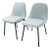 Bernhardt Chloe Dining Side Chairs in Sky, Pair For Sale