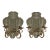 Antique Pair of Italian Mirrored Two Light Wall Sconces For Sale