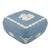 Early 20th Century Early 20th Century Wedgwood Blue Jasperware Lidded Trinket Box With Neo Classical Relief For Sale - Image 5 of 11