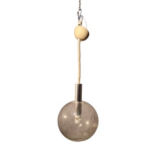 Sfera Pendant Lamps in Transparent Pulegose Glass by Afra & Tobia Scarpa for Flos, 1960s For Sale