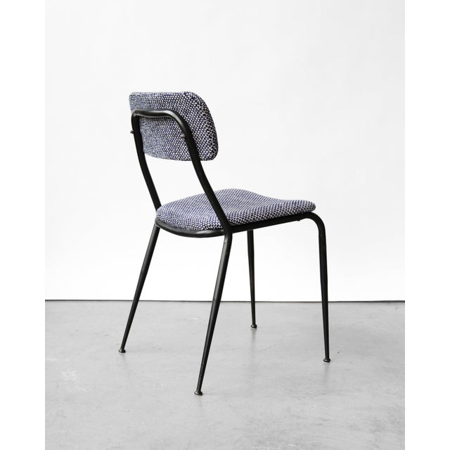 Mid-Century Modern Mid-Century Modern Italian Side Chair in Fabric For Sale - Image 3 of 7