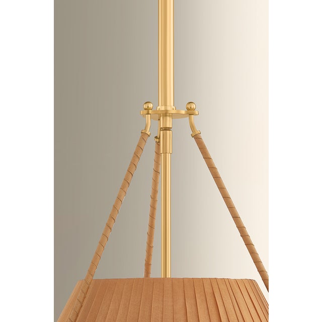 Hudson Valley Lighting Sunside 18 in. 3 Light Pendant in Aged Brass Finish For Sale In New York - Image 6 of 11