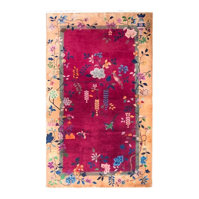 Early 20th Century Chinese Art Deco Rug For Sale
