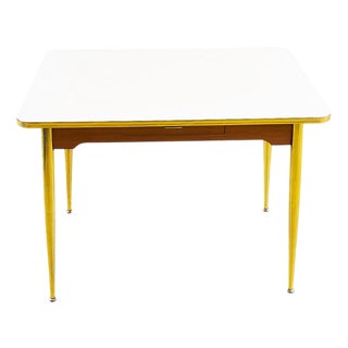 Mid-Century Modern Table with White Top For Sale