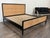 Rustic Eastern King Williams Sonoma for West Elm Ida Woven Bed For Sale - Image 3 of 12