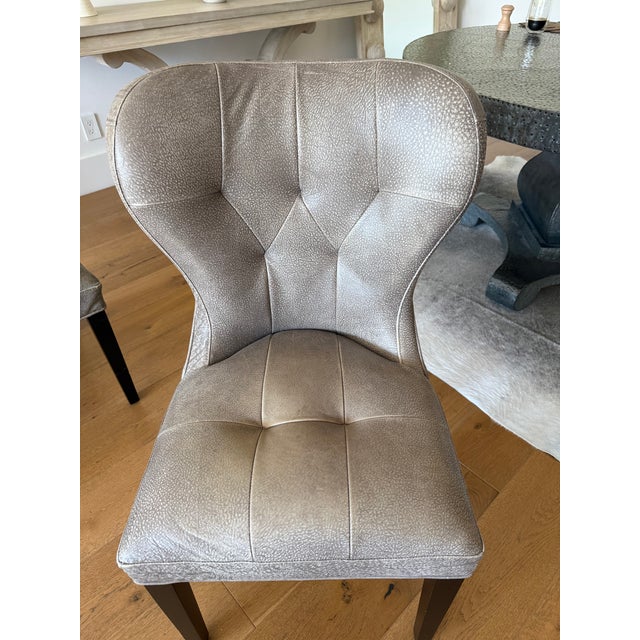 2020s 4 X Leather Dining Chair by Cisco Home For Sale - Image 5 of 11