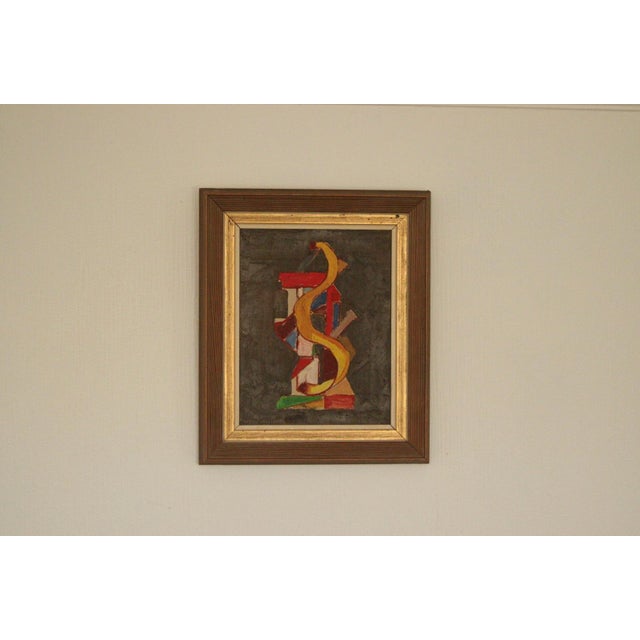 Wilhelm Henning, Layers, 1950s, Oil on Canvas, Framed For Sale - Image 10 of 15