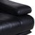Rolf Benz 6500 Three-Seater Leather Sofa Black Couch Manual Function For Sale - Image 5 of 14